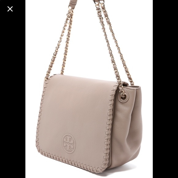 Tory Burch Marion Small Leather Bag Light Oak - Picture 4 of 16